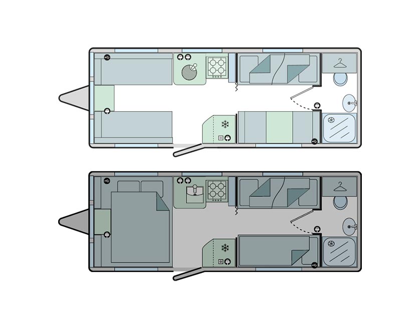 The four-berth Bailey Phoenix+ 650 for sale at RV Mega Vehicle Sales