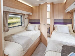 Bailey Pegasus Grande SE Rimini twin beds